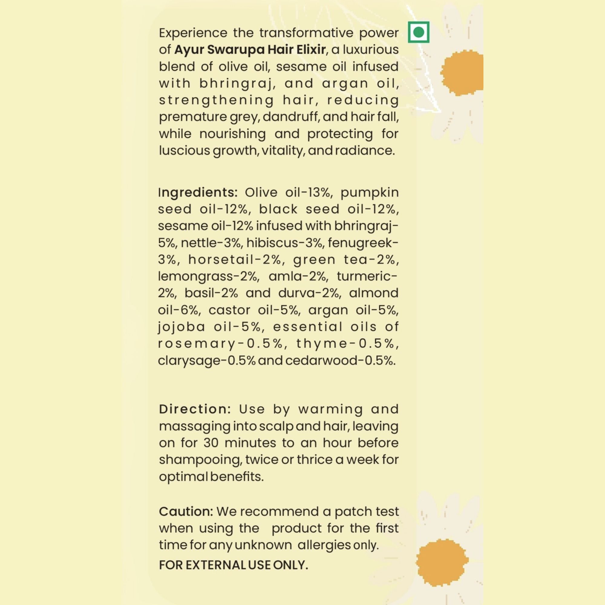 Ayur Swarupa Hair Elixir - Image 6