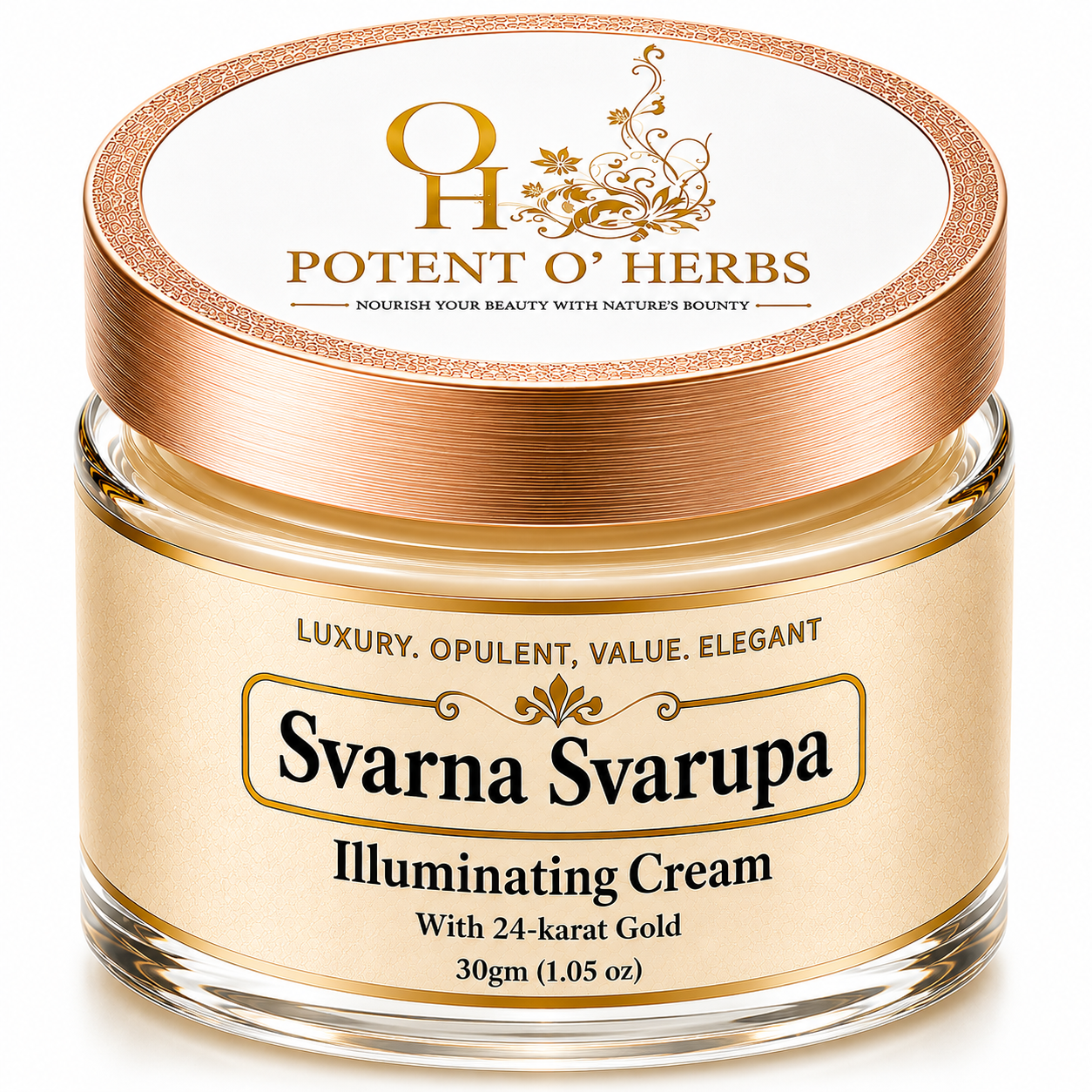 Potent O' Herbs Svarna Svarupa Illuminating Cream with 24K Gold